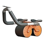 Träna hemma Ab Roller Wheel för magträning, Ab Roller Wheel träningsutrustning, Ab Slider Roller Wheel Machine Body Strength Trainer Gym Fitness med mattor
