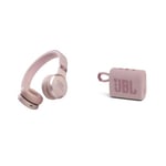 JBL Live 460NC – Casque Audio Supra-auriculaire sans Fil & GO 3 – Enceinte Bluetooth Portable et légère, aux Basses intenses et au Style Audacieux – Étanche à l’Eau