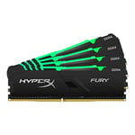 HyperX Fury HX432C16FB3AK4/32 Memory DIMM DDR4 32 GB (Kit 4 x 8 GB) 3200 MHz CL16 1R x 8 RGB , Black