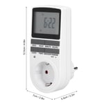 (EU Plug 240V)Digital Programmable Outlet Timer Smart Timing Switch Socket RE