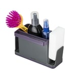 Sink Caddy Washing Up Kitchen Tidy Storage Organiser Drainer Purple Calitek