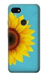 Vintage Sunflower Blue Case Cover For Google Pixel 3a XL