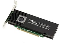 KALEA-INFORMATIQUE Carte contrôleur M2 PCIe 3.0 x16 pour 4 SSD M.2 NVMe M Key. High et Low Profile. Chipset ASM2824.