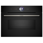 Bosch CMG7761B1B Series 8 Built In Compact Electric Single Oven with Microwave Function - Black