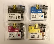 COMPATIBLE BROTHER LC223 INK CARTRIDGE MULTIPACK BLACK CYAN MAGENTA YELLOW