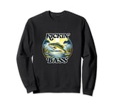 Bass Largemouth Bass fishing Artwork Sweatshirt