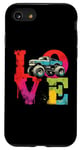 iPhone SE (2020) / 7 / 8 Love Monster Truck - Vintage Colorful Off Roader Truck Lover Case