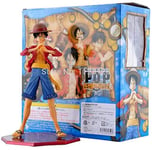 Cool 9"One Piece Monkey D Luffy Pvc Action Figure Collection Model Toy Head And Hands Can Transform