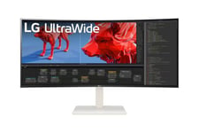 LG UltraWide 38WR85QC-W skærm - LED baglys - 38" - NVIDIA G-SYNC, AMD FreeSync Premium Pro - Nano IPS - 1ms - WQHD+ 3840x1600 ved 144Hz