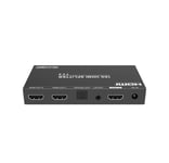 NÖRDIC HDMI Splitter 1 to 2 4K60Hz with extractor Optical SPDIF Stereo HDCP2.2 HDR10+ Dolby