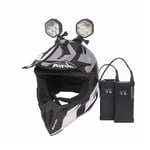 Enduro Hjälmpaket LUMONITE Navigator2 - 4195 lm / Laddbar, 2 x Lampa & batteri + GoPro-fäste (8390 lm)