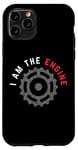 Coque pour iPhone 11 Pro Grunge Vélo de montagne I Am The Engine pour VTT Trail Riding