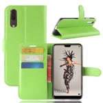 huawei Huawei P20 PU Wallet Case Green