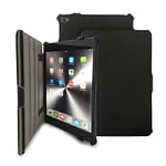 Étui KHOMO EXECUTIVE en cuir noir pour iPad Pro 12.9 - Double protection avec support réglable et Smart Cover pour le nouvel Apple iPad Pro 12.9