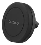 DELTACO magnetic car holder, air vent mount, for mobile phone, black
