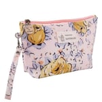 Women Cute Fashion Flowers Pattern Storage Cosmetic Handbag Pink Flower