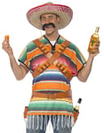 Mexikansk Poncho med Bälten och Shotglas-Hållare