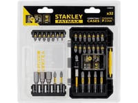 Stanley Fatmax Sta88557-Xj, 32 St, Sexkant, Mutterdragare, Ph2, Phillips, Phillips Skruvmejsel, Slitsad, Torx, Ph 1, Ph 2, Ph 3, Pz 1, Pz 2, Pz 3, 4,6,8 Mm, T10, T15, T20, T25, T30, T40