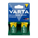 Varta Accu Power uppladdningsbart C-batteri, 2 st