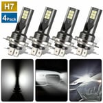 4st Mini H7 + H7 Combo LED Strålkastarsats Glödlampor helljus 240w 52000lm 6000k