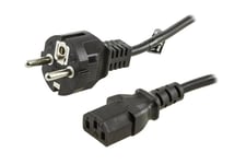 DELTACO DEL-109M-50 - strömkabel - power CEE 7/7 till power IEC 60320 C13 - 50 cm