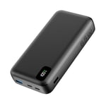 A ADDTOP Batterie Externe 20000mAh 65W Power Bank, PD3.0 QC4.0 Charge Rapide 3 Sorties Chargeur Portable USB C Input & Output pour Laptop MacBook Dell XPS iPhone iPad Samsung Switch