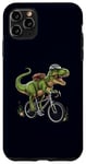 Coque pour iPhone 11 Pro Max T-rex Dinosaure à vélo Dino Cyclisme Biker Rider