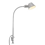 Briloner - Lampe à pince flexible, lampe de bureau réglable, interrupteur à bascule, 1x E27 douille max. 10 watts, câble inclus, chrome mat, 65 cm