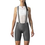 CASTELLI 4522046-125 Free Aero RC W BIBSHORT Women's Shorts Gunmetal Gray XS