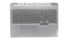 Lenovo Legion 7 16IRX8H Palmrest Touchpad Cover Keyboard French Grey 5CB1L09903