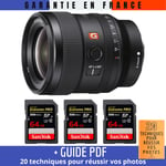 Sony FE 24mm f/1.4 GM + 3 SanDisk 64GB UHS-II 300 MB/s + Guide PDF ""20 TECHNIQUES POUR RÉUSSIR VOS PHOTOS