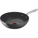 Tefal (FORNYEDE) (RE)NEW+ -wok pande, 28 cm, keramisk belægning, grå