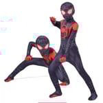3-12 Years Kids Spider-man: Miles Morales Cosplay Costume Jumpsuit Boys Outfit 11-12 Years