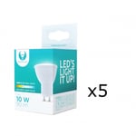 LED-Lampa GU10, 1W, 230V, 4500K, 5-pack, Vit neutral