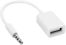 3.5mm male vers USB Femelle AUX cable Audio convertisseur Adaptateur Cordon pour Lecteur CD, Ordinateur, t¿¿l¿¿phone Portable, MP3, etc.
