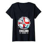Womens England Player Boys Kids Men Youth Cup England 2026 V-Neck T-Shirt