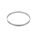 Gobel 824970 Cercle à Tarte Inox bords roulés 24 cm, Silver