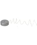 Puck slynge med duggdråper LED (x20), varmhvit/sølv, for batteri, timer