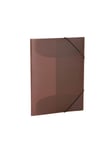 HERMA Elasticated folder A3 PP translucent brown