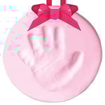Pearhead Babyprints Newborn Baby Handprint or Footprint Keepsake Christmas Ornament Kit, Perfect Holiday Keepsake or Gift for New or Expecting Parents, Pink