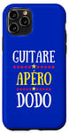 Coque pour iPhone 11 Pro Guitare Apéro Dodo | Prof de Guitare et Guitariste Groupe