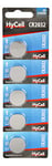 HyCell Piles Bouton Lithium CR2032 3V 200 mAh (Lot de 5) – Piles Plates Standard résistantes et à Longue durée de Vie – Piles Boutons pour Montre, télécommande, tensiomètre, etc.