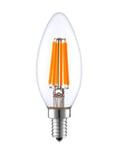 12V E14 Mignon 3W 4x Filament led pære, varmhvit