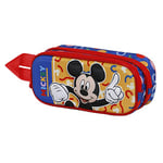 Disney Mickey Mouse Oh Boy-Trousse 3D Double, Rouge