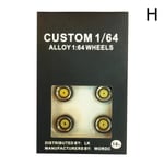 1:64 Alloy Car Model Modification Accessories Metal Wheel H