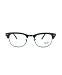 Ray-Ban Unisex Glasses Frames 5154 Clubmaster 2077 Matt Black 51mm - One Size