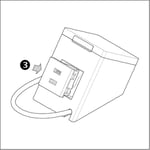 Bordsställ, Svart, Shelly Wall Display Stand Black