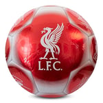 Hy-Pro Ballon de Football sous Licence Officielle Liverpool F.C. Classic Signature | Métallique, Taille 5, entraînement, Match, Marchandise, à Collectionner pour Enfants et Adultes
