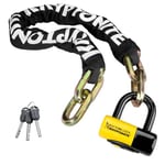 Kryptonite New York Fahgettaboutit Chain Lock - 100cm - Black/yellow