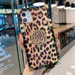Phone Case IBHT Leopard Print Phone Case Flash Drill Bracket For IPhone 11 Pro X XS MAX XR 6 7 8 Plus Shockproof Cover Case Female 1 (Color : Leopard print, Size : For iPhone 6)